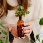 Girl With Peperomia Plants